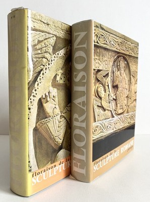 R. Oursel, FLORAISON DE LA SCULPTURE ROMANE, 2 Bände, Ed. Zodiaque, 1973 RAR