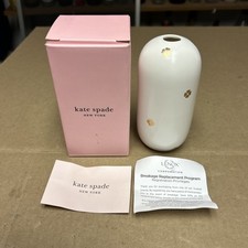 Kate Spade New York Bud Vase Spade Street Lenox White Gold