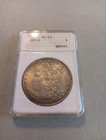 1885 O Morgan Silver Dollar ANACS MS-63 Old Soap Box Holder