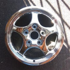 Porsche Chrome 911 Oem Wheel 16 1992-1994 Alloy Factory Original Rim 67204 Porsche Chrome 911 Oem Wheel 16 1992-1994 Alloy Factory Original Rim 67204
