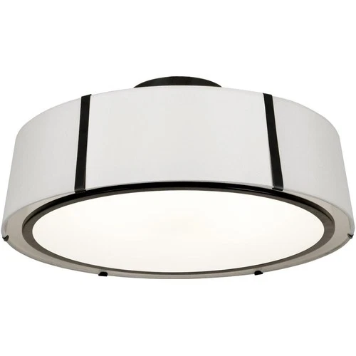 Crystorama FUL-907-BK_CEILING Fulton Semi-Flush Mount Black - Picture 1 of 7