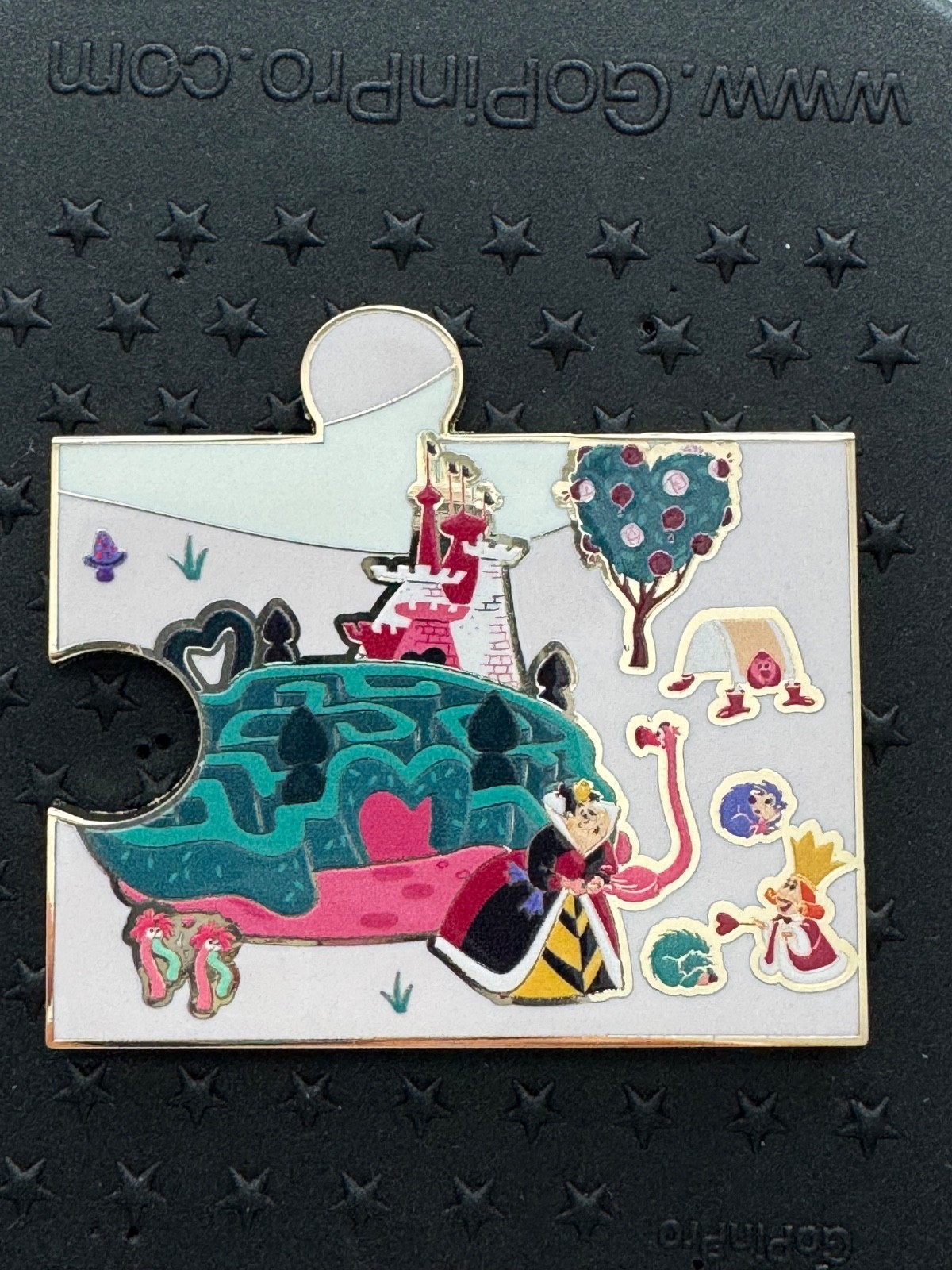 Disney Monogram Alice in Wonderland Map Puzzle Pin - Queen of Hearts