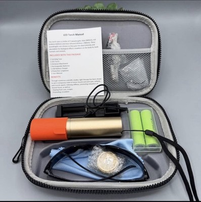 Lightpath LED Torch Red Near Infrared Blue Light Therapy for anywhere head 2 toe