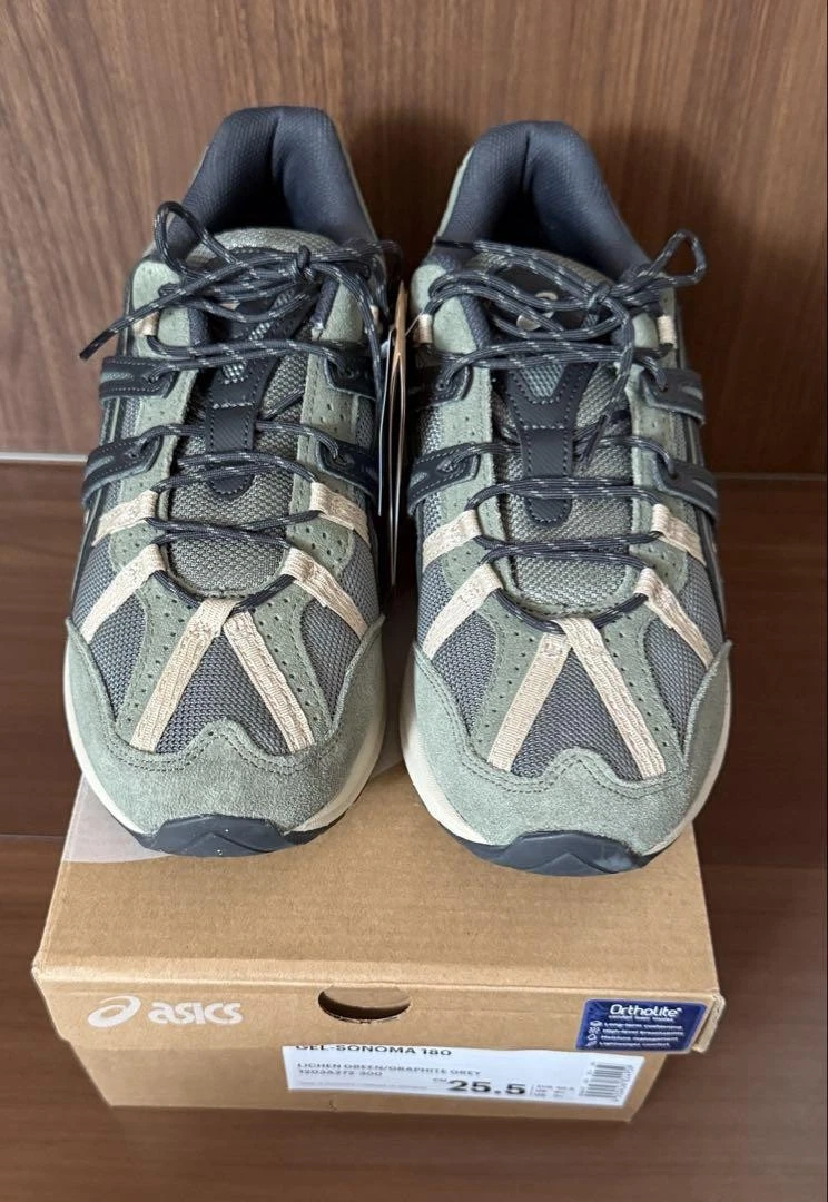 Scarpe da corsa Asics Gel Sonoma 7.5 US uomo verde lichene grigio mai usate