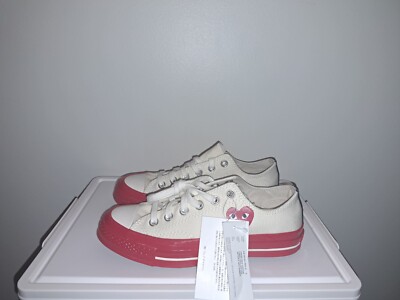 Men's Size 5 - Converse Comme des Garçons Play x Chuck 70 2015 Low Milk