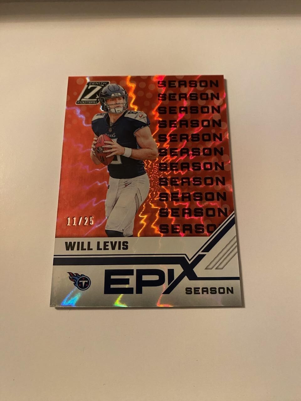 2023 ZENITH WILL LEVIS EPIX SEASON RC SSP 11/25! ROOKIE TITANS