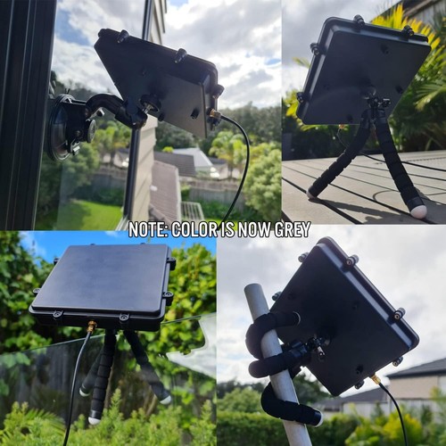 Active L-Band Patch Antenna Set, Weather Proof with Mounting Options - 2m Cable - Zdjęcie 4 z 7