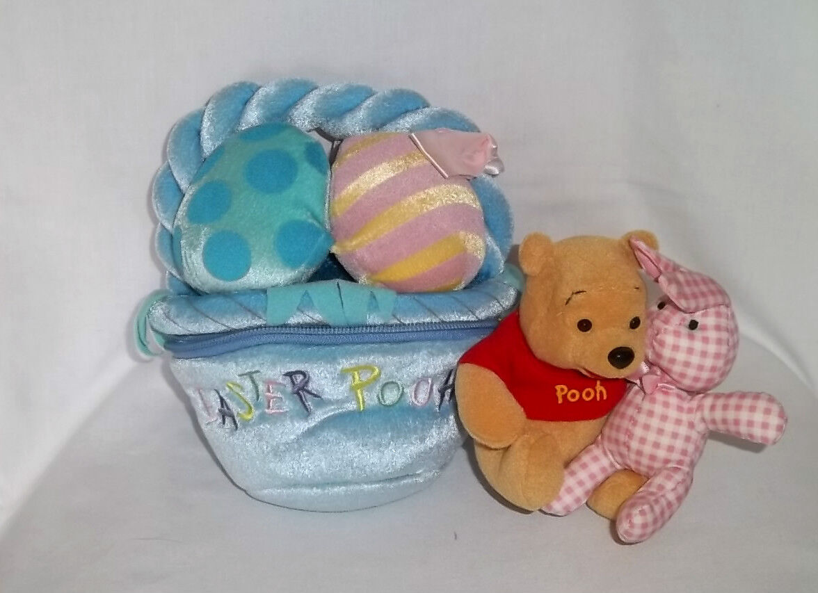 DISNEY Max 45% OFF STORE Outlet sale feature Plush EASTER EGGS Winnie Zippe The POOH Bear BASKET