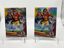 2023 BOWMAN CHROME U KOREY FOREMAN AUTOGRAPH LOT BASE & REFRACTOR NO. 190 USC