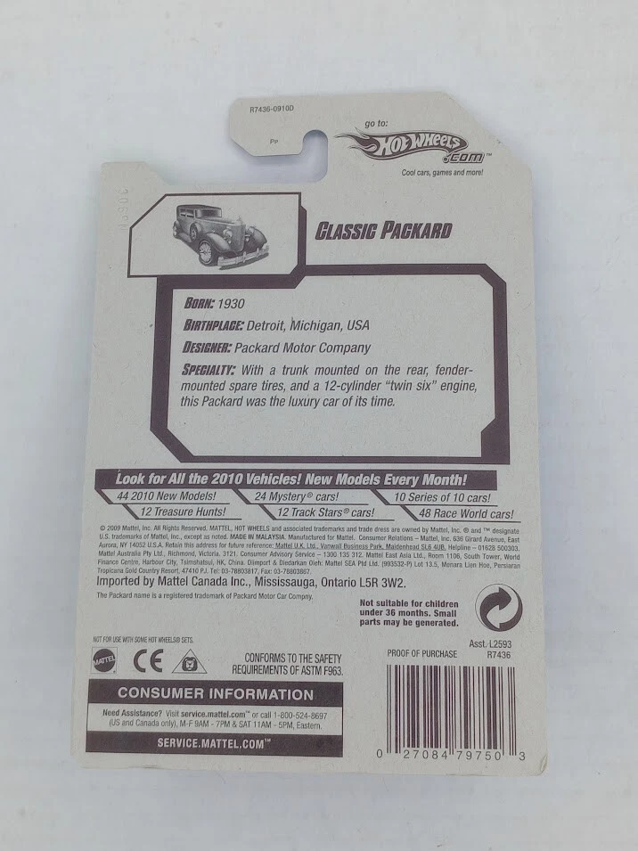 Hot Wheels Treasure Hunt 047/240 Classic Packard R7436 escala 1:64 Foto 3 de 3