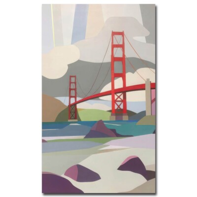 The Golden Gate Bridge from Baker Beach by Browne Canvas Giclee Art (40 x 24 in)