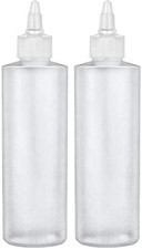 Twist Top Applicator Bottles, Squeeze 8 OZ Empty Plastic Bottles