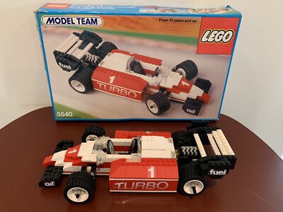 USED VINTAGE 1986 LEGO 5540 Model Team Formula 1 Racer Box Manual