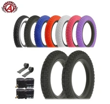 ALTALINE BICYCLE WIRE BEAD 12" 1/2" x 2 1/4" TIRES SETS COMP III BMX TREAD 6/PC.