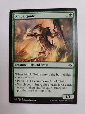 MTG Magic The Gathering Card Ainok Guide Creature Hound Scout Green Fate Reforge
