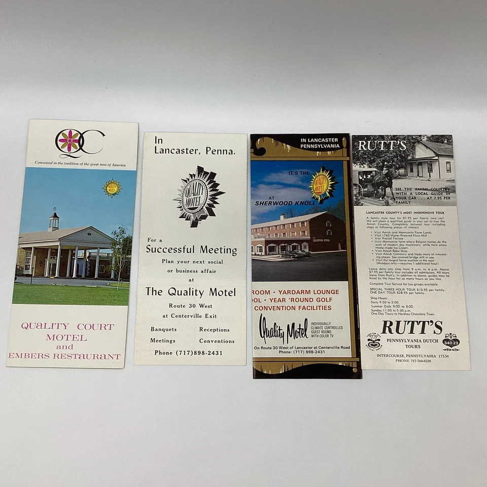 Pennsylvania Lancaster 16 Brochures 2 Postcards 1970s Civil War Dutch Rail Road - Image 2 of 4