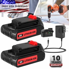 20V for Black and Decker 20 Volt MAX Lithium Battery/Charger LBXR20 LB20 LBX20