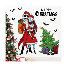 Mfault Merry Christmas Nigh.tmare BEF.ore Christmas Wall Decals Stickers, Jac...
