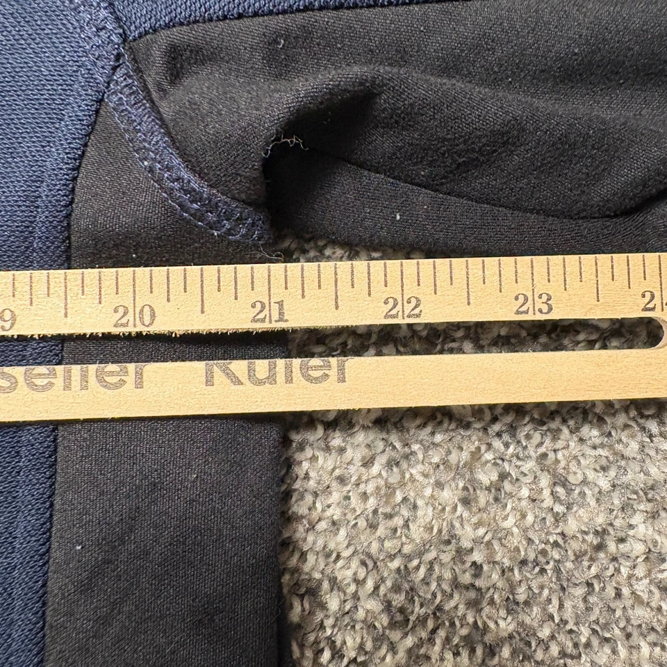 Chevron Employee Jacket Mens Medium Blue Black Full Zip Gas Station Work Sweater - Image 4 of 4