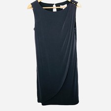 Jessica Simpson Gray Draped Cocktail Dress Size 6