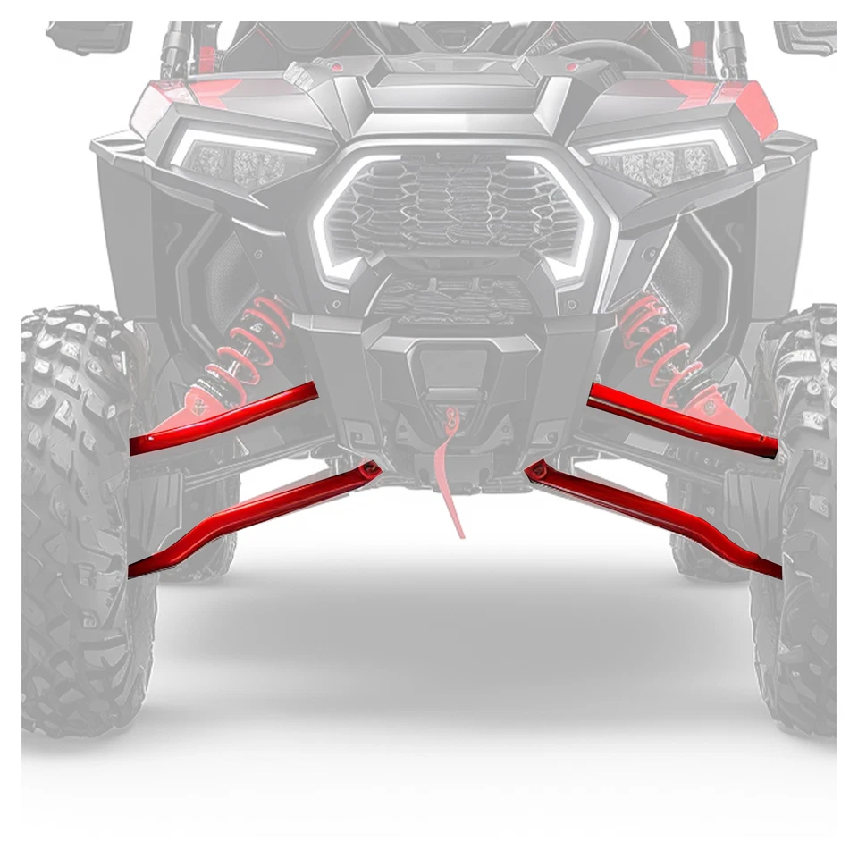 Red High Clearance Rear Radius Arms For Polaris RZR XP 1000 XP 4 1000 2014 Up Foto 2 de 4