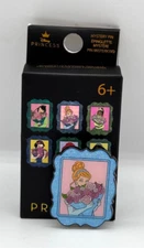 Loungefly Disney Princess Flower Bouquet Glitter Portrait Blind Pin Cinderella