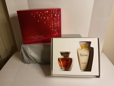Lancome Poeme Sentiments Giftset Eau De Parfum 1.7 Fl ,  Poeme Lotion 6.8fl NEW