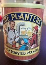 Vintage 1982 Planters Fresh Roasted Peanuts Tin