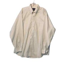 Brooks Brothers 346 Mens Dress Shirt Yellow Blue sz XL