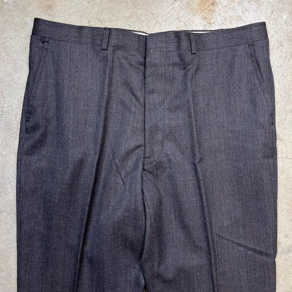 Vintage 80s Trousers Dress pants talon zipper grey wool Vintage 80s Trousers Dress pants talon zipper grey wool