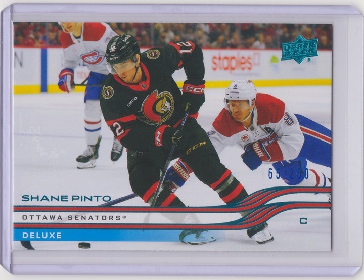 2025-26 Upper Deck #372 Shane Pinto Blue Deluxe