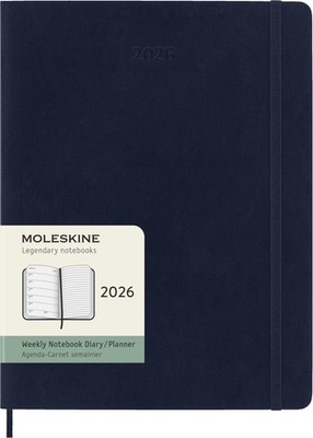 Moleskine Weekly Planner, 2026 Weekly Agenda 12 Months With Space For Notes, Wit