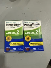 2 BOXES Bausch+Lomb PreserVision AREDS 2 Formula 240  Soft Gels Total Exp 02/27