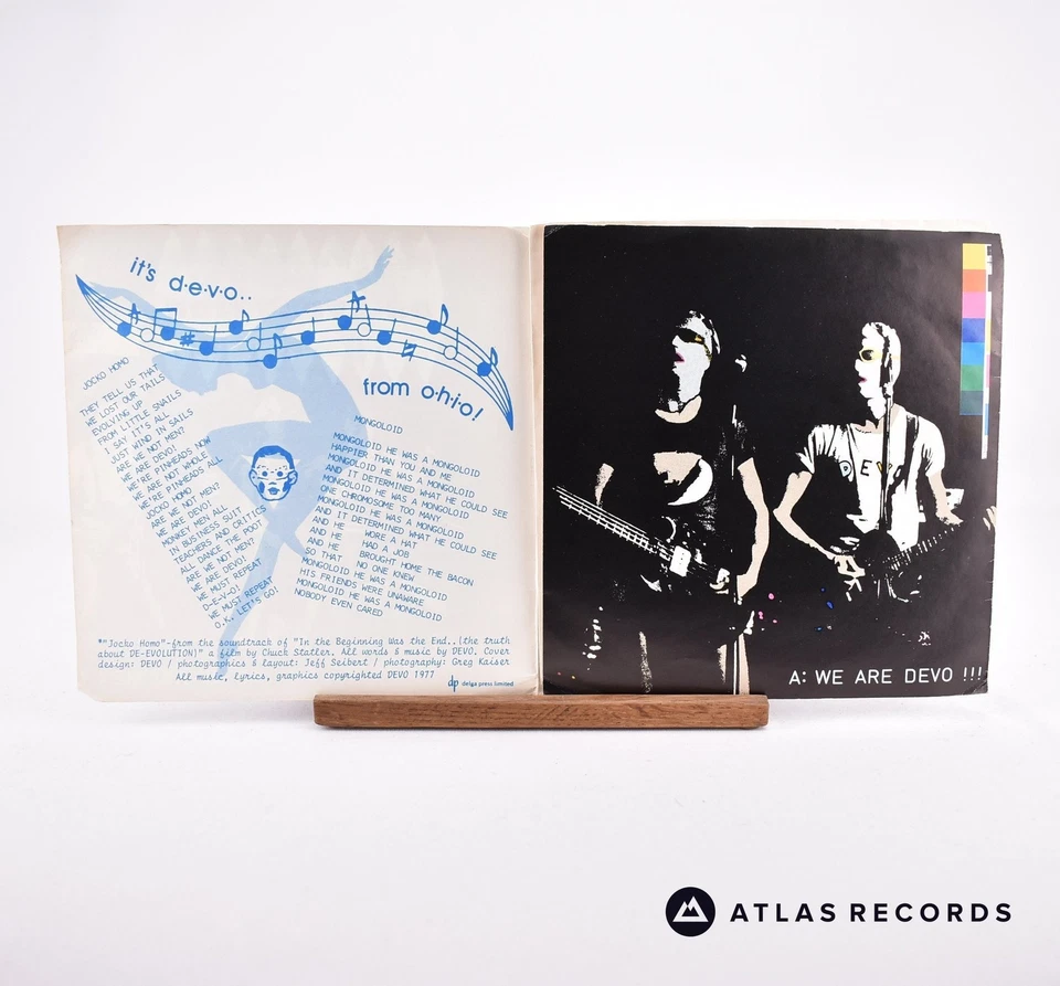 Devo - Jocko Homo / Mongoloid - Gatefold 7" Vinyl Record - VG+/EX - Image 3 of 4