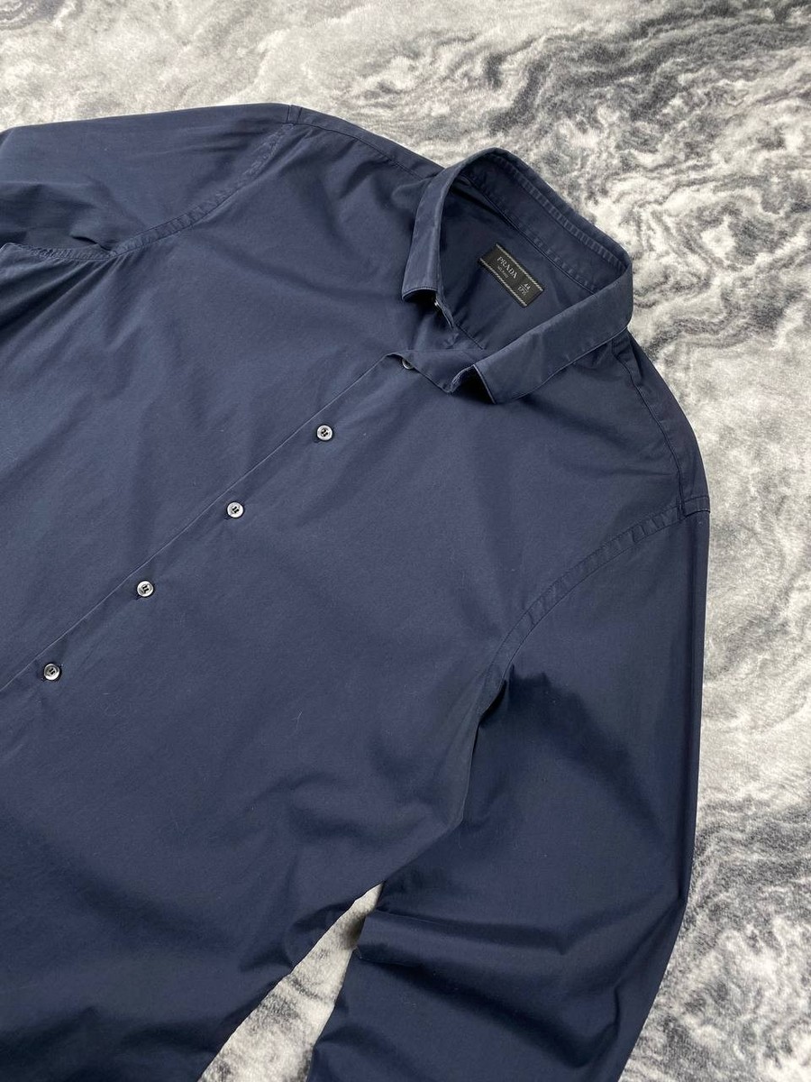 prada dress shirt Prada Men, Re-Nylon shirt, Black, XL, Shirts, Materialmix