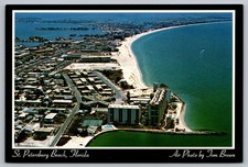 St Petersburg Beach Florida FL Seen From The Air Postcard
