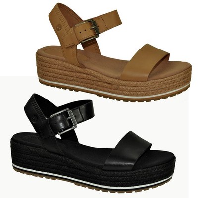 Timberland Plateau Sandalen Damen Santorini Sun Ankle Strap Sandal Knöchelriemen