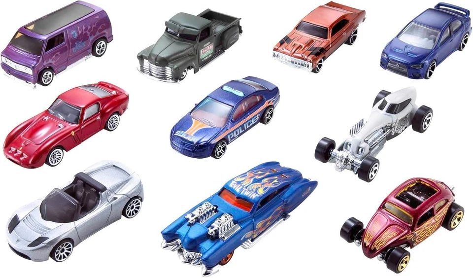 Hot Wheels 10 Pack Die-Cast Car Assortment Toy Racing Cars - Image 2 of 4