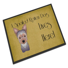 Caroline'S Treasures Carolines Treasures Bb1480Jmat Yorkie Puppy Spoiled Dog