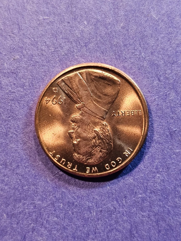 1994D LINCOLN PENNY, Close AM, Misaligned Error, Errors Cent! - Image 4 of 4