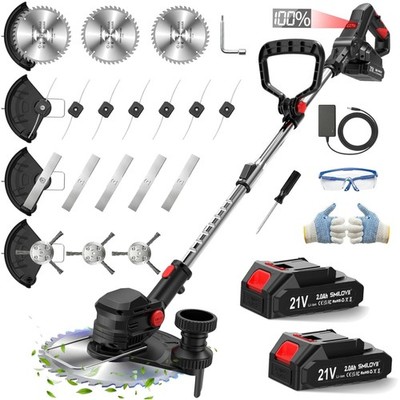 Akku Rasentrimmer 21V mit 24000 RPM und LCD-Anzeige - 4-in-1 Profi-Serie