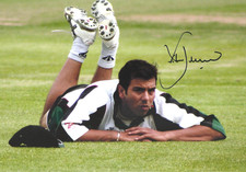 Vikram Solanki - WORCESTERSHIRE - Signed 12 x 8 Print