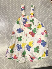 VINTAGE OSHKOSH B&rsquo;GOSH 12-18M STRAMPLER PLAYSUIT SCHMETTERLING USA NIEDLICH
