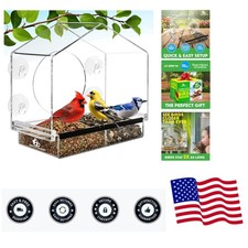 Window Bird Feeder with Strong Suction Cups - Gifts for Grandma Bird Watching...