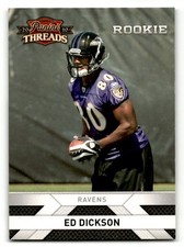 2010 Panini Threads #229 Ed Dickson Baltimore Ravens Rookie
