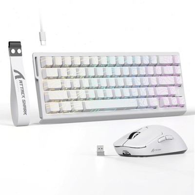 ATTACK SHARK X68 HE Magnetic Keyboard and X3 Mouse Combo  8KHz Keyboard, PAW3395