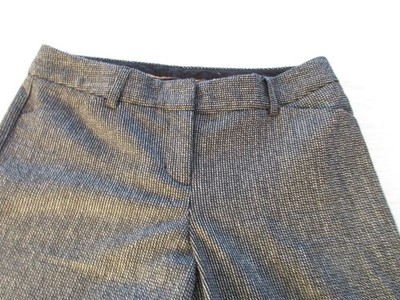 Express Pants Women's Size 0 Black White Tweed Design Studio Editor Flare Wool