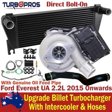 Billet Turbor&Intercooler+Hoses&Oil Feed Pipe For Ford Everest UA 2.2L