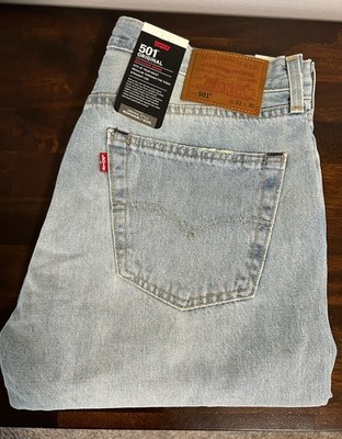 LEVI'S 501 Selvedge Denim Jean 33 (34 Msr) Indigo Straight Hemp