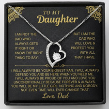 To My Daughter Necklace from Dad   Meaningful Love Gift for Her